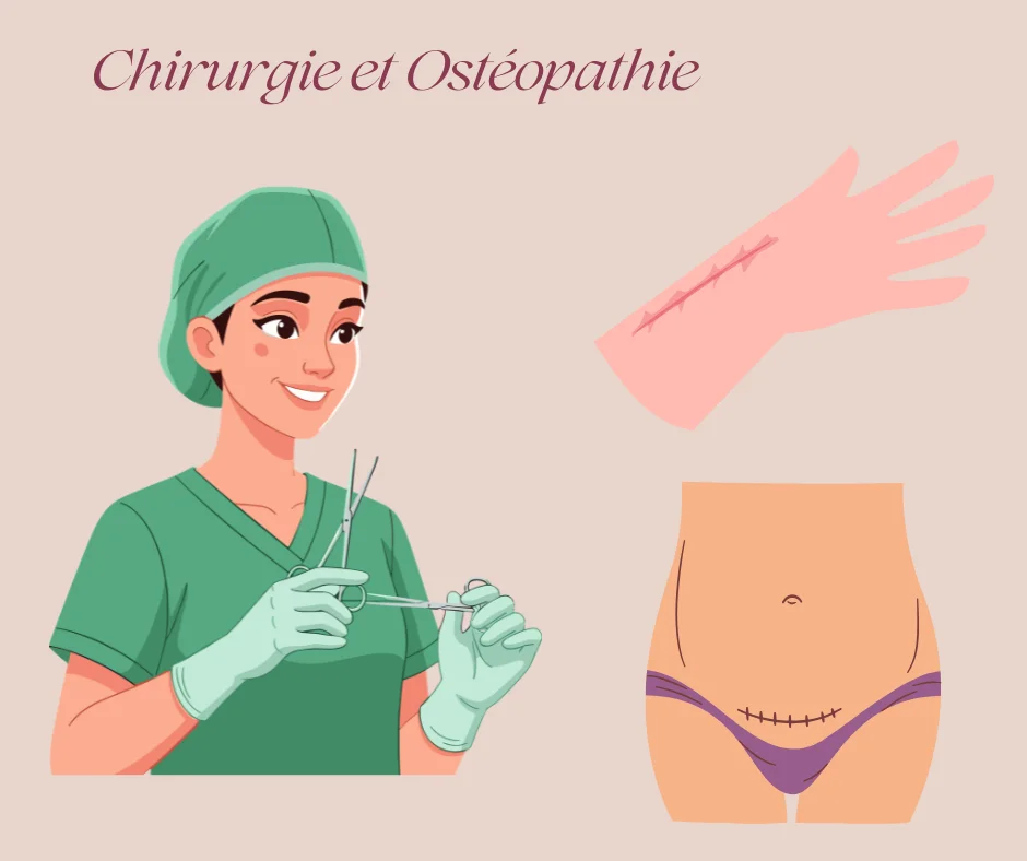 osteopathe traitant une cicatrice postoperatoire à Bordeaux